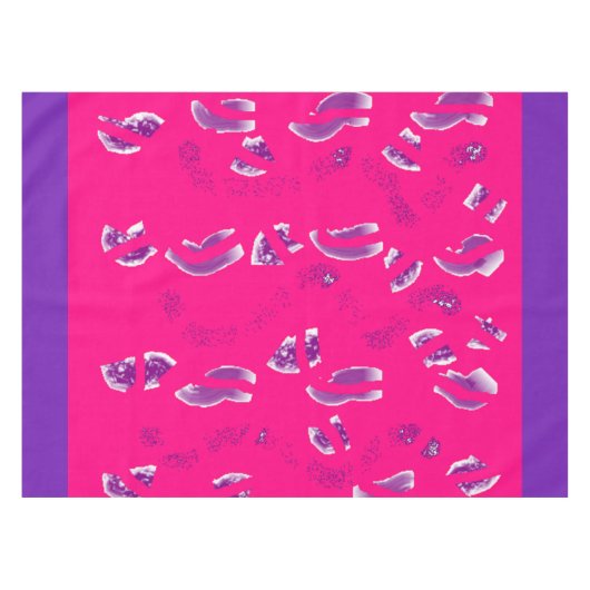 paars en donkerroze decor tafelkleed (Voorkant (Horizontaal))