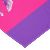 paars en donkerroze decor tafelkleed (Gekanteld)