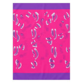 paars en donkerroze decor tafelkleed (Voorkant)