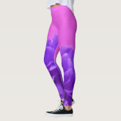 Paars- en frambozenFloral Leggings (Links)