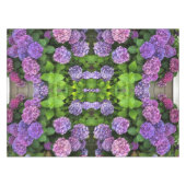 Paars en Fuchsia Hydrangea Kaleidoscope Tablecloth Tafelkleed (Voorkant (Horizontaal))