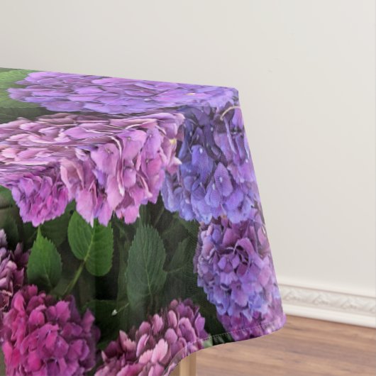 Paars en Fuchsia Hydrangea Kaleidoscope Tablecloth Tafelkleed (Voorbeeld)