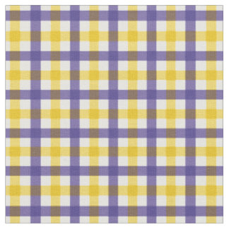 Paars en geel Bright Gingham Pset/Tartan Stof