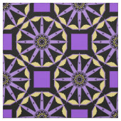 Paars en geel Elegant Trendy Geometric Pattern Stof (Swatch)