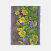 Paars en geel geweld fleece deken (Voorkant)