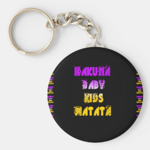 Paars en Geel Hakuna Matata Baby Kinderen Cadeaus  Sleutelhanger