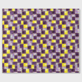 Paars en geel | Moderne faux glitter & Opal Cadeaupapier (Vlak)