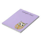 Paars en geel Notitieblok van Floral (Linkerzijde)