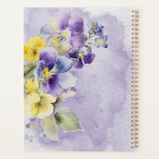 Paars en geel planner (Achterkant)