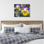 Paars en geel schilderdoek canvas afdruk (Insitu (Slaapkamer))