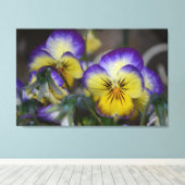 Paars en geel schilderdoek canvas afdruk (Insitu (Houten vloer))