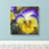 Paars en geel schilderdoek canvas afdruk (Insitu (Houten vloer))