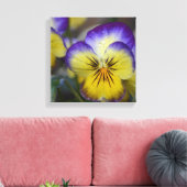 Paars en geel schilderdoek canvas afdruk (Insitu (Woonkamer))