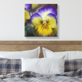 Paars en geel schilderdoek canvas afdruk (Insitu (Slaapkamer))