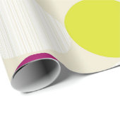 Paars en gelg cadeaupapier (Rol Hoek)