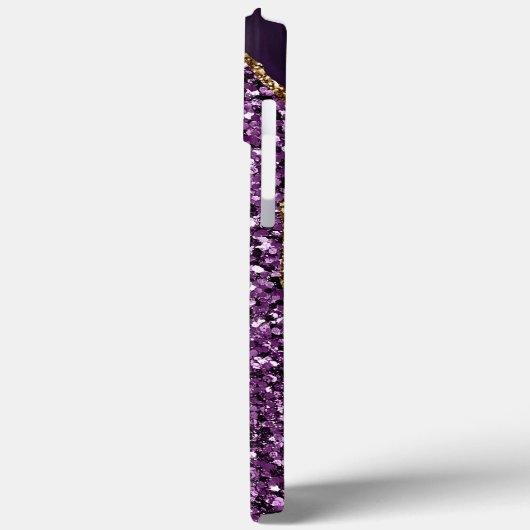 PAARS EN GOLD AGATE PATTERN Case-Mate iPhone CASE (Achterkant / Links)