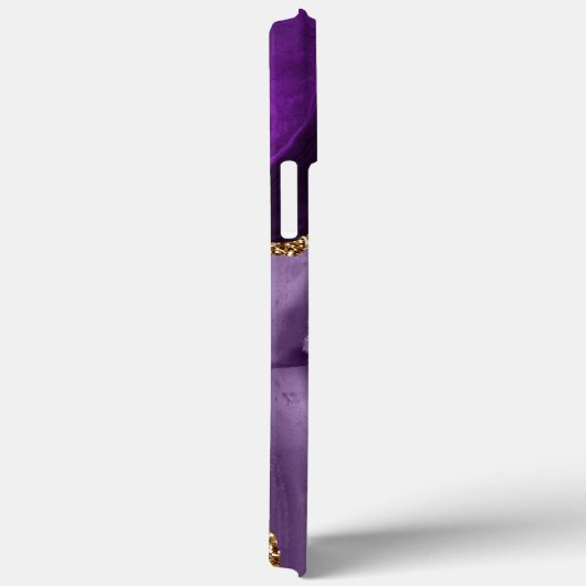 PAARS EN GOLD AGATE PATTERN Case-Mate iPhone CASE (Achterkant / Rechts)