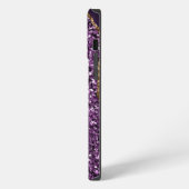 PAARS EN GOLD AGATE PATTERN iPhone HOESJE (Linkerkant)