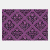 Paars en Gold Paris Inpakpapier Vel (Voorkant 2)