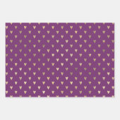 Paars en Gold Paris Inpakpapier Vel (Voorkant 2)