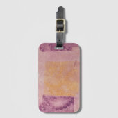 Paars en Gold Square Design Bagagelabel (Voorkant (verticaal))