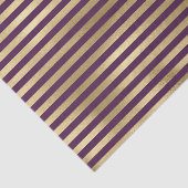 PAARS EN GOLD STRIPE PATROON TISSUEPAPIER (Detail)