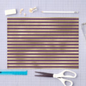 PAARS EN GOLD STRIPE PATROON TISSUEPAPIER (Craft)