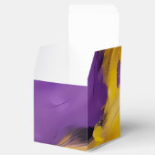 Paars en Goud Abstract Bedankdoosjes (Geopend)
