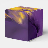 Paars en Goud Abstract Bedankdoosjes (Achterkant)