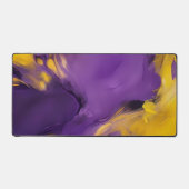 Paars en goud abstract bureaumat (Voorkant)