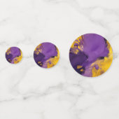 Paars en goud abstract confetti (Voorkanten)