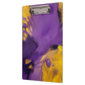 Paars en goud abstract klembord (Links)