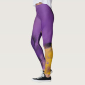 Paars en Goud Abstract Leggings (Links)