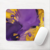 Paars en Goud Abstract Muismat (Met muis)