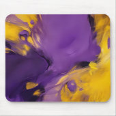 Paars en goud abstract muismat (Voorkant)