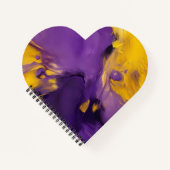 Paars en goud abstract notitieboek (Voorkant)