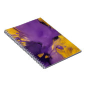 Paars en goud abstract notitieboek (Rechterzijde)