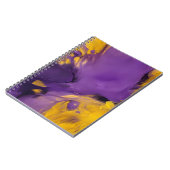 Paars en goud abstract notitieboek (Linkerzijde)