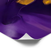 Paars en Goud Abstract Perfect Poster (Hoek)