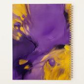 Paars en goud abstract planner (Achterkant)