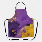 Paars en Goud Abstract Schort (Voorkant)