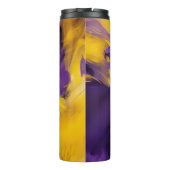 Paars en Goud Abstract Thermosbeker (Achterkant)