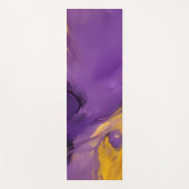 Paars en Goud Abstract Yogamat (Voorkant)