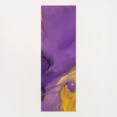Paars en Goud Abstract Yogamat (Achterkant)