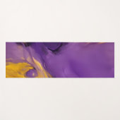 Paars en Goud Abstract Yogamat (Voorkant (horizontaal))