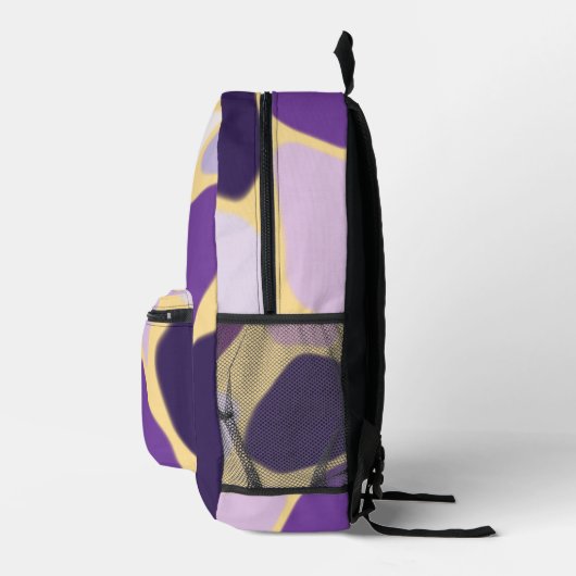 Paars en goud bedrukte rugzak (Rechts)