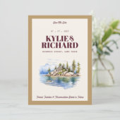 Paars en Goud Bewaar de Datum Kaart (Staand voorkant)