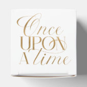 Paars en goud één keer op tijd prinses bedankdoosjes (Bovenkant)