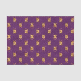 Paars en goud Egyptische sjab-krant Tissuepapier