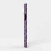 Paars en Goud Folie Diamant Bling Case-Mate iPhone Case (Achterkant/rechts)